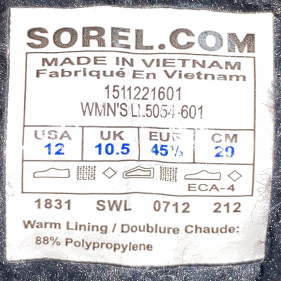 RARE: Sorel Tivoli IV Parc Lace Up Winter Boots Sz US 12 - Picture 10 of 10